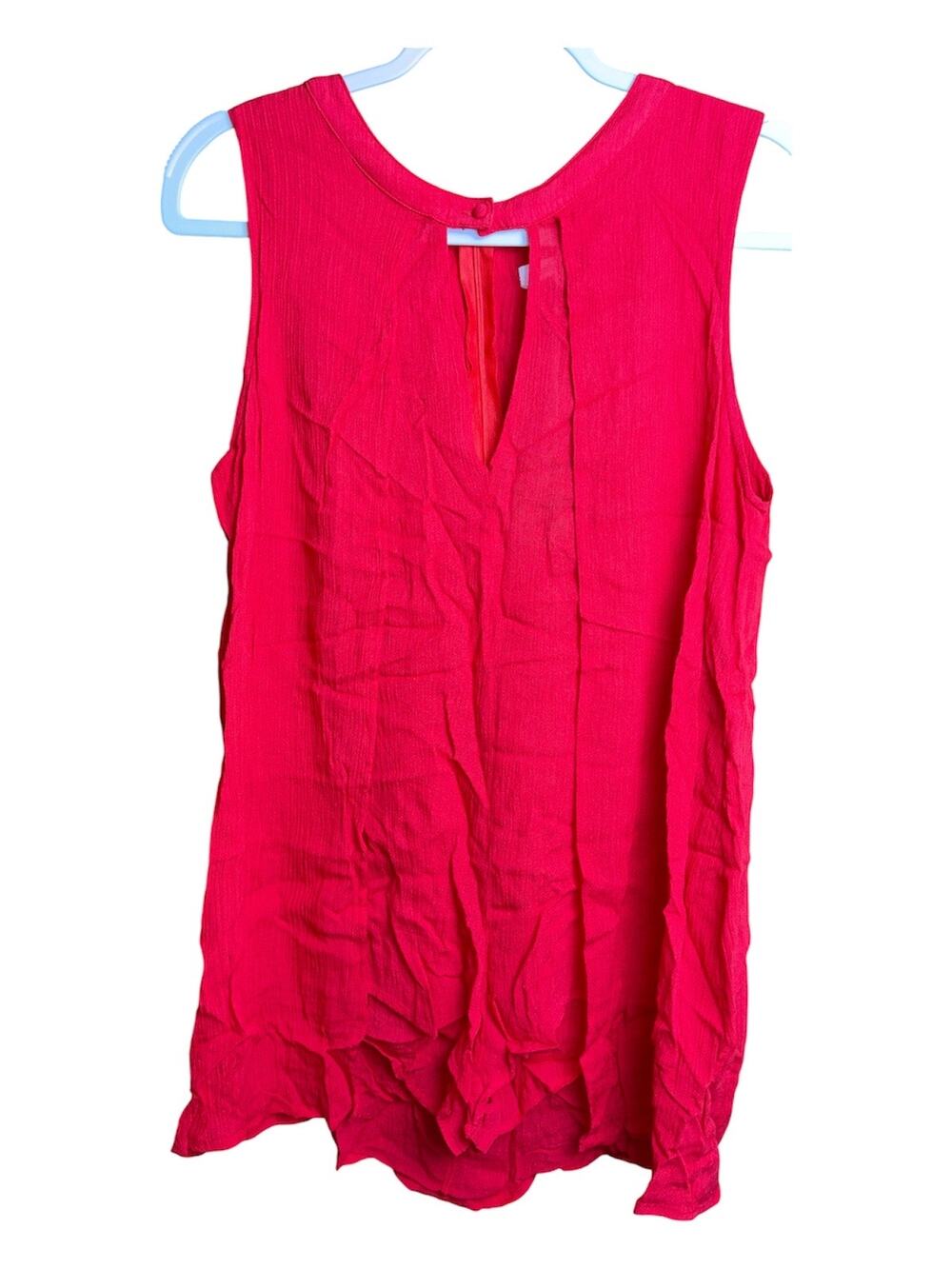 Honey Punch Candy Red Romper with Overlay Sz S NWT